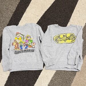 Mario & Batman Sweatshirts